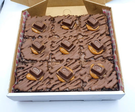 Caramel Brownie Slab