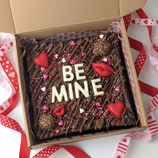 Custom Message Valentine's Day Brownie