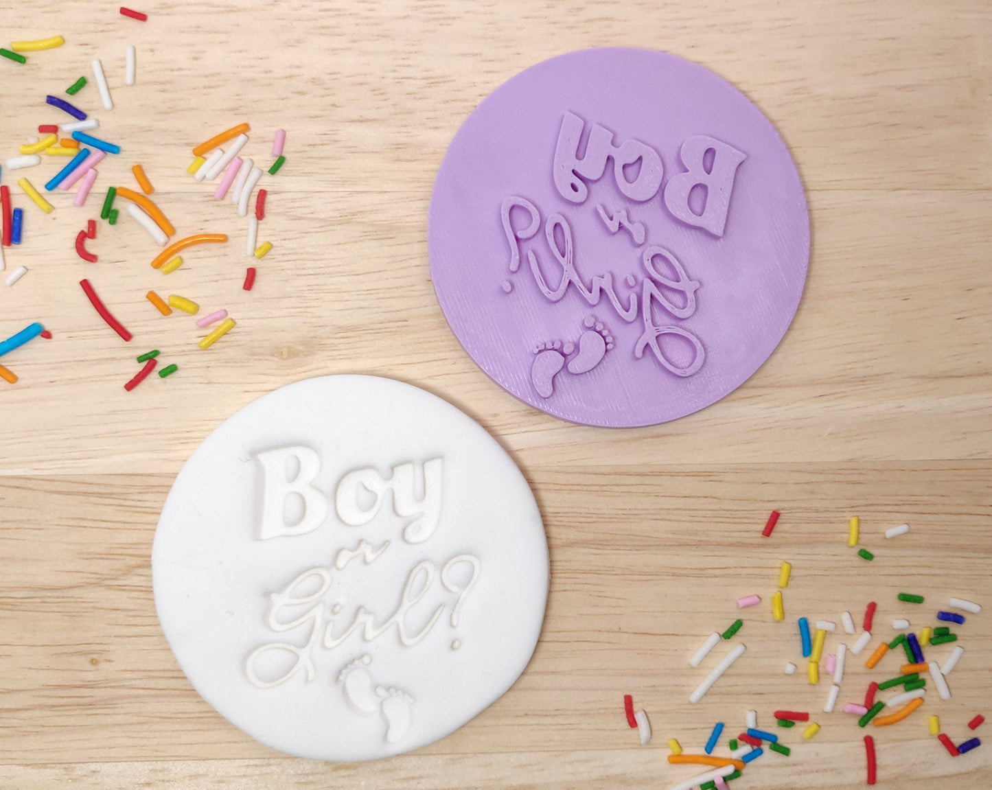 Boy or Girl Fondant Stamp