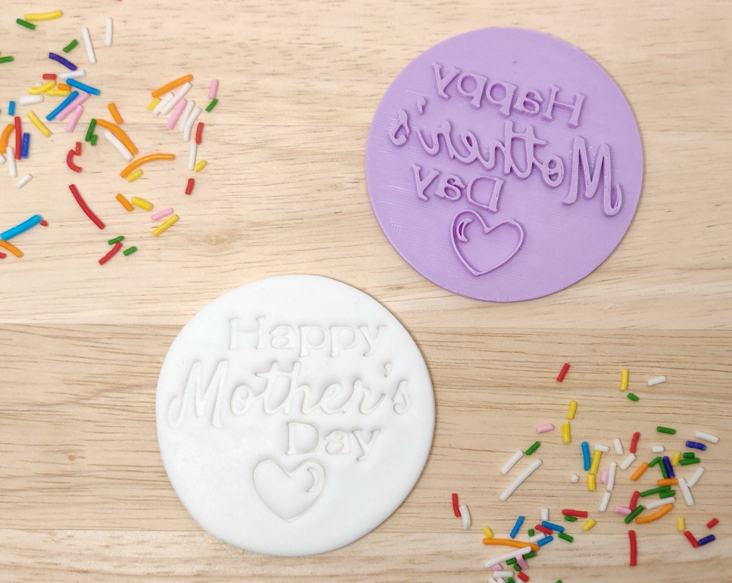 Happy Mother's Day Cookie and Fondant Stamp