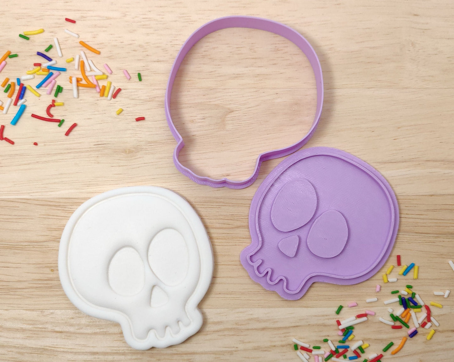 Skull Cookie Cutter and Fondant Stamp