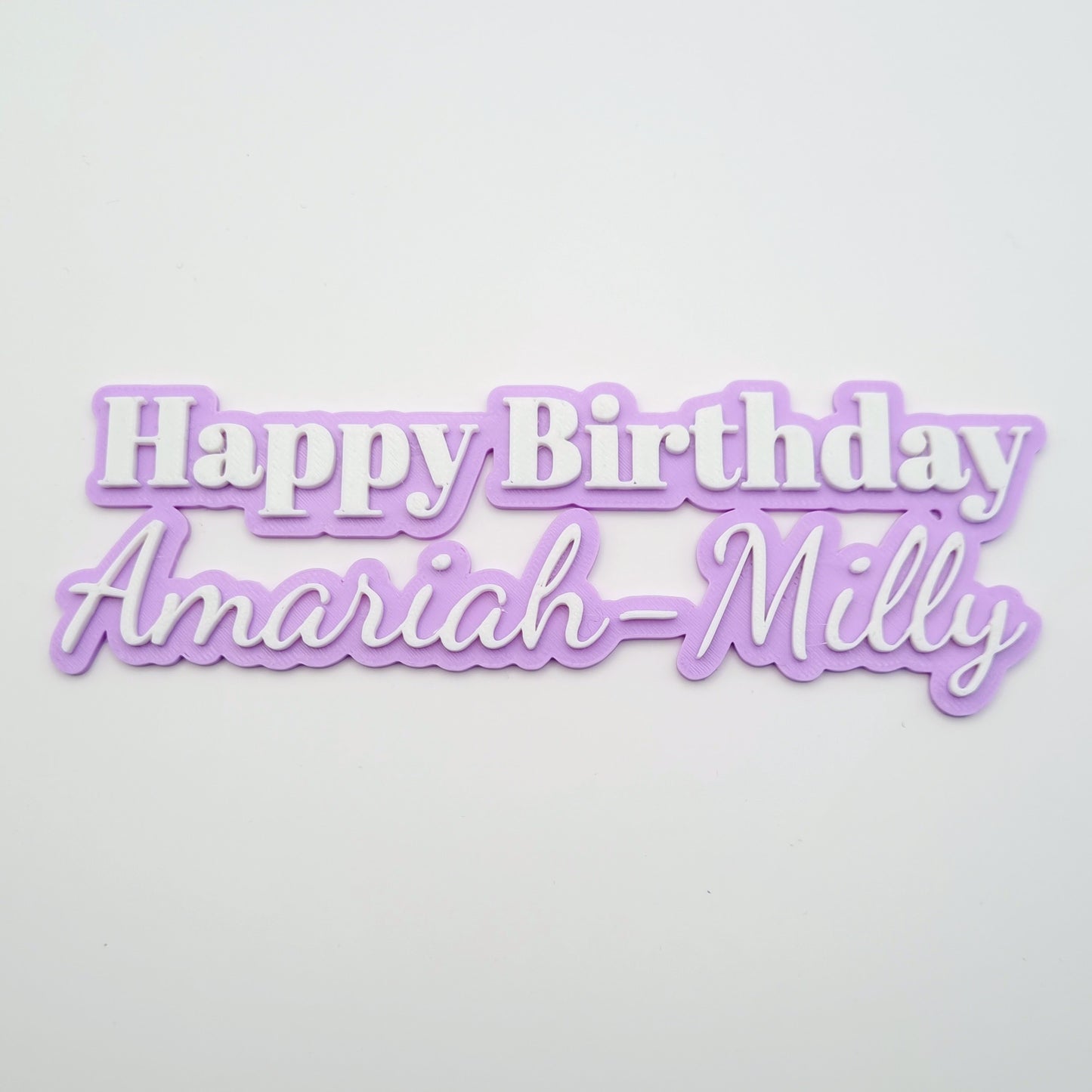 Happy Birthday Cake Charm - Custom Name