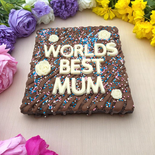 Mothers Day Custom Message Brownie Slab - Preorder