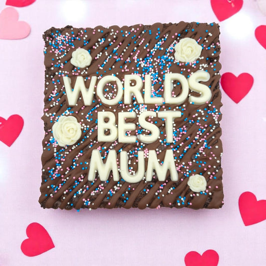 Mothers Day Custom Message Brownie Slab - Preorder