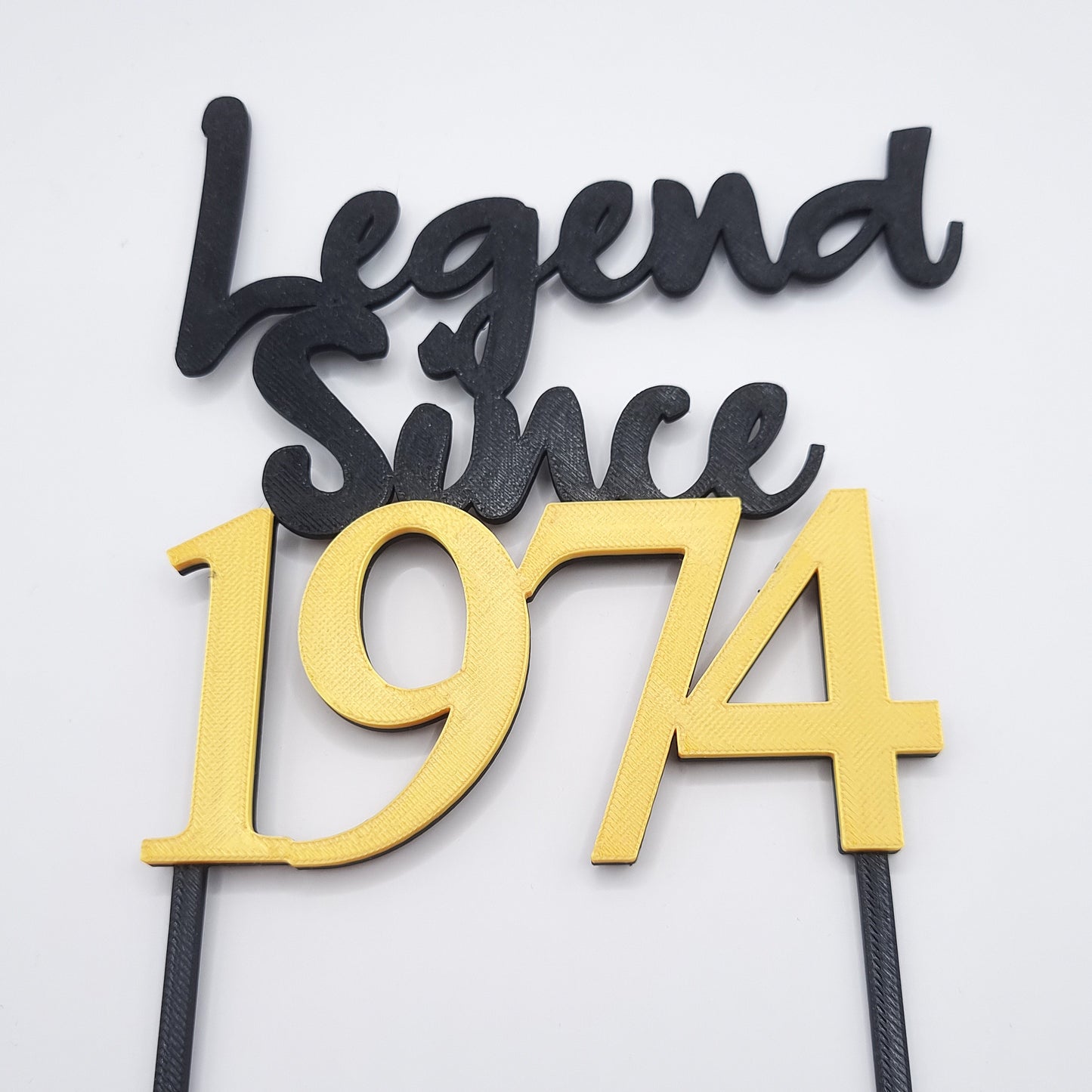 Legend Since Custom Birthday Cake Topper