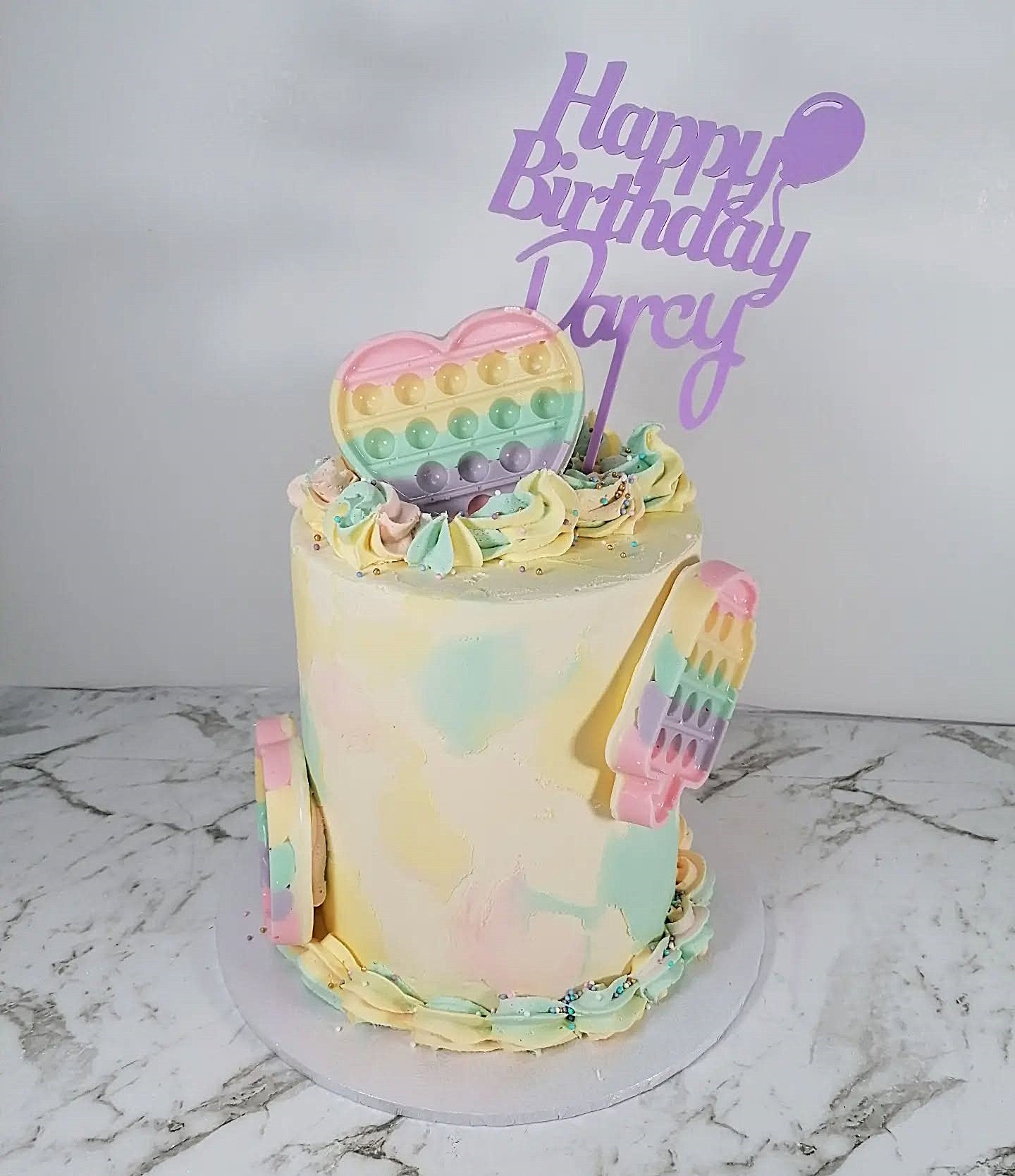 Pop It Birthday Cake