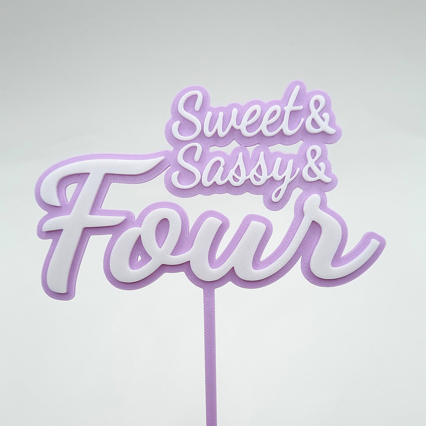 Sweet and Sassy and Age Birthday Topper