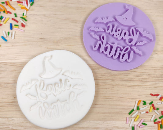 Basic Witch Halloween Cookie Fondant Stamp