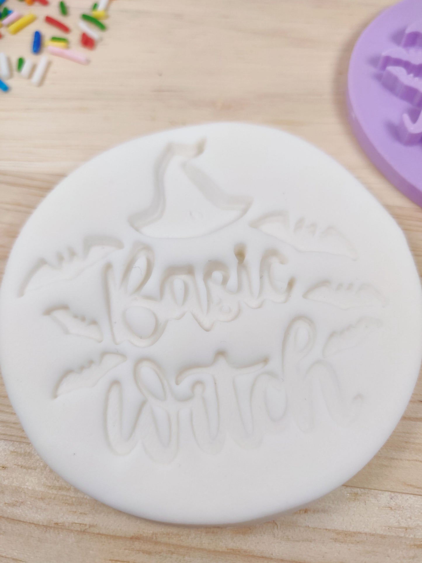 Basic Witch Halloween Cookie Fondant Stamp