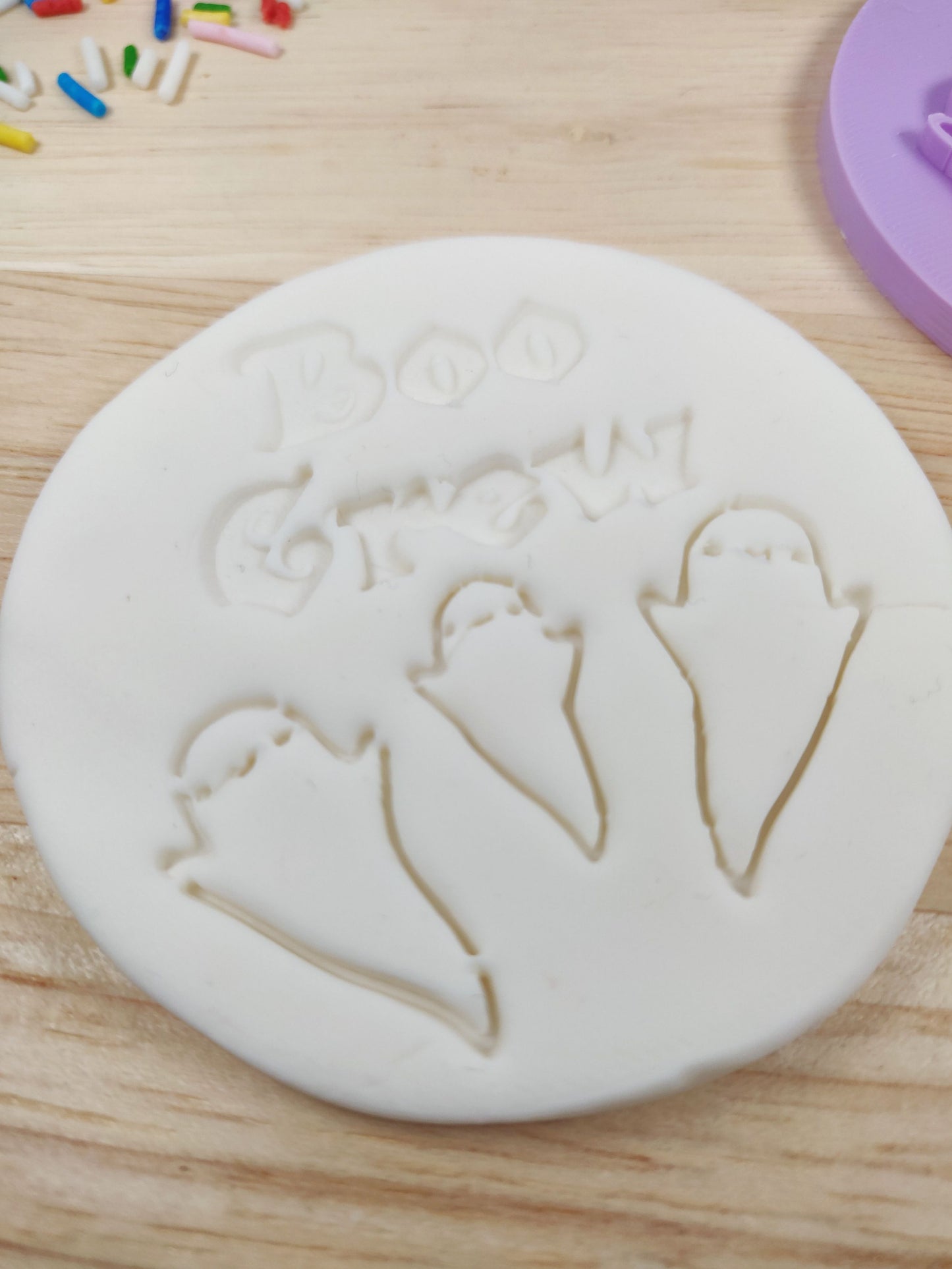 Boo Crew Cookie Fondant Stamp