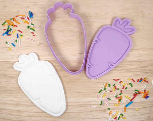 Carrot Cookie Cutter and Fondant Stamp