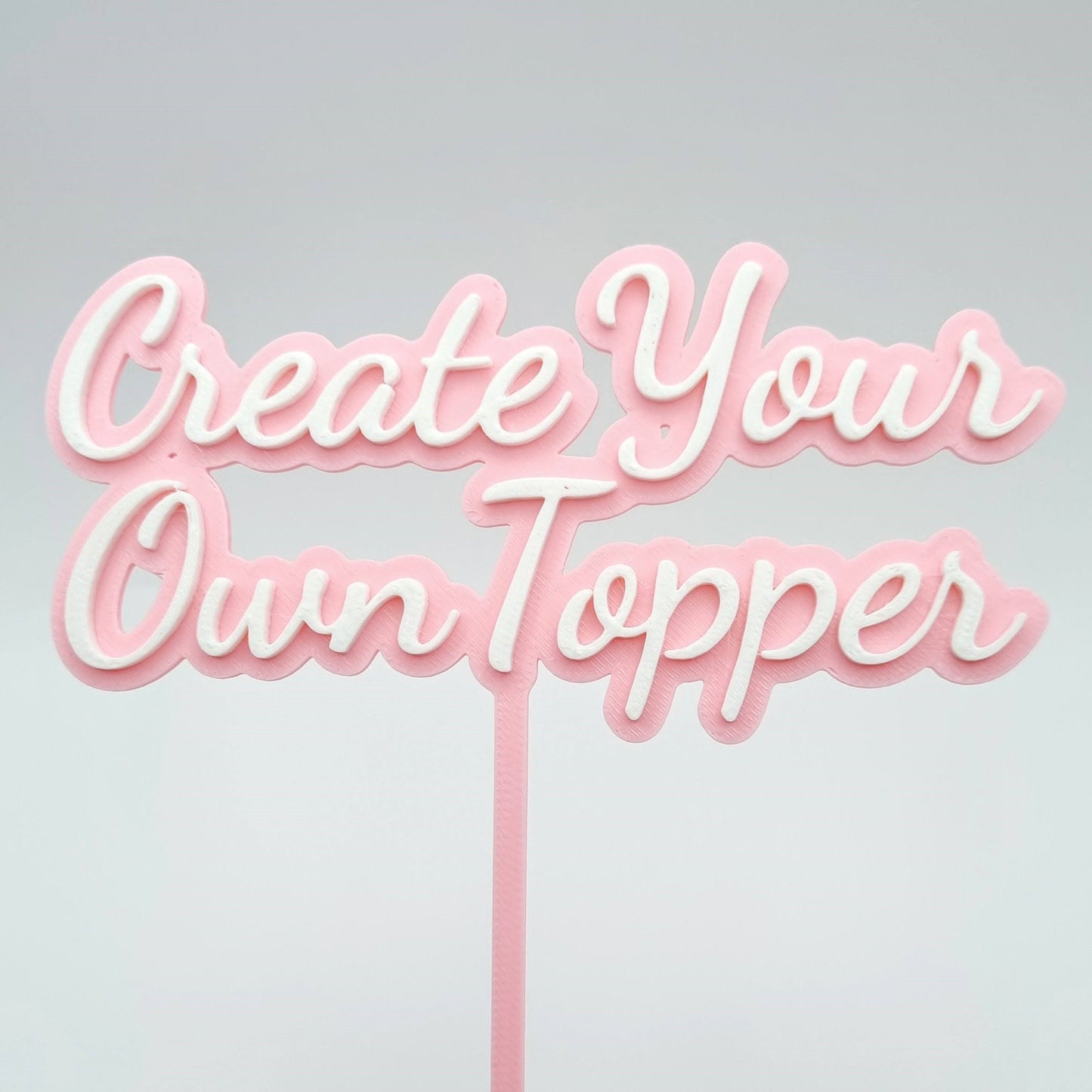 Two Layer Custom Cake Topper