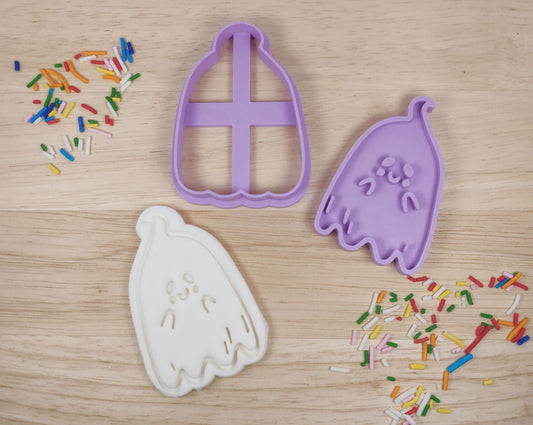 Ghost Cookie Cutter and Fondant Stamp