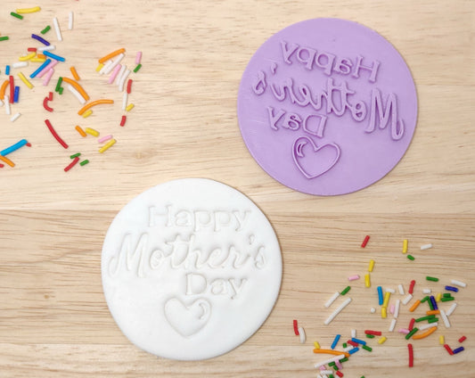 Happy Mother's Day Cookie and Fondant Stamp