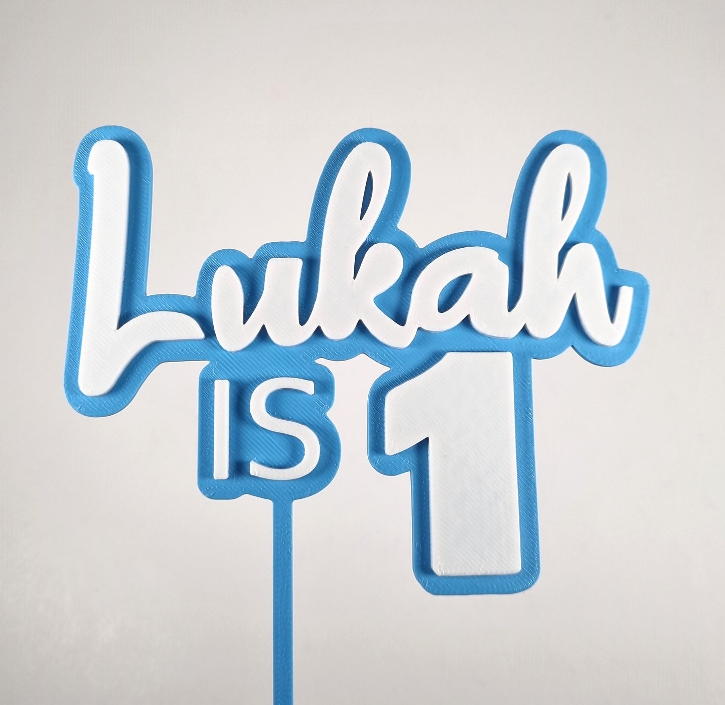 Two Layer Custom Name/Number Birthday Topper - Style 2