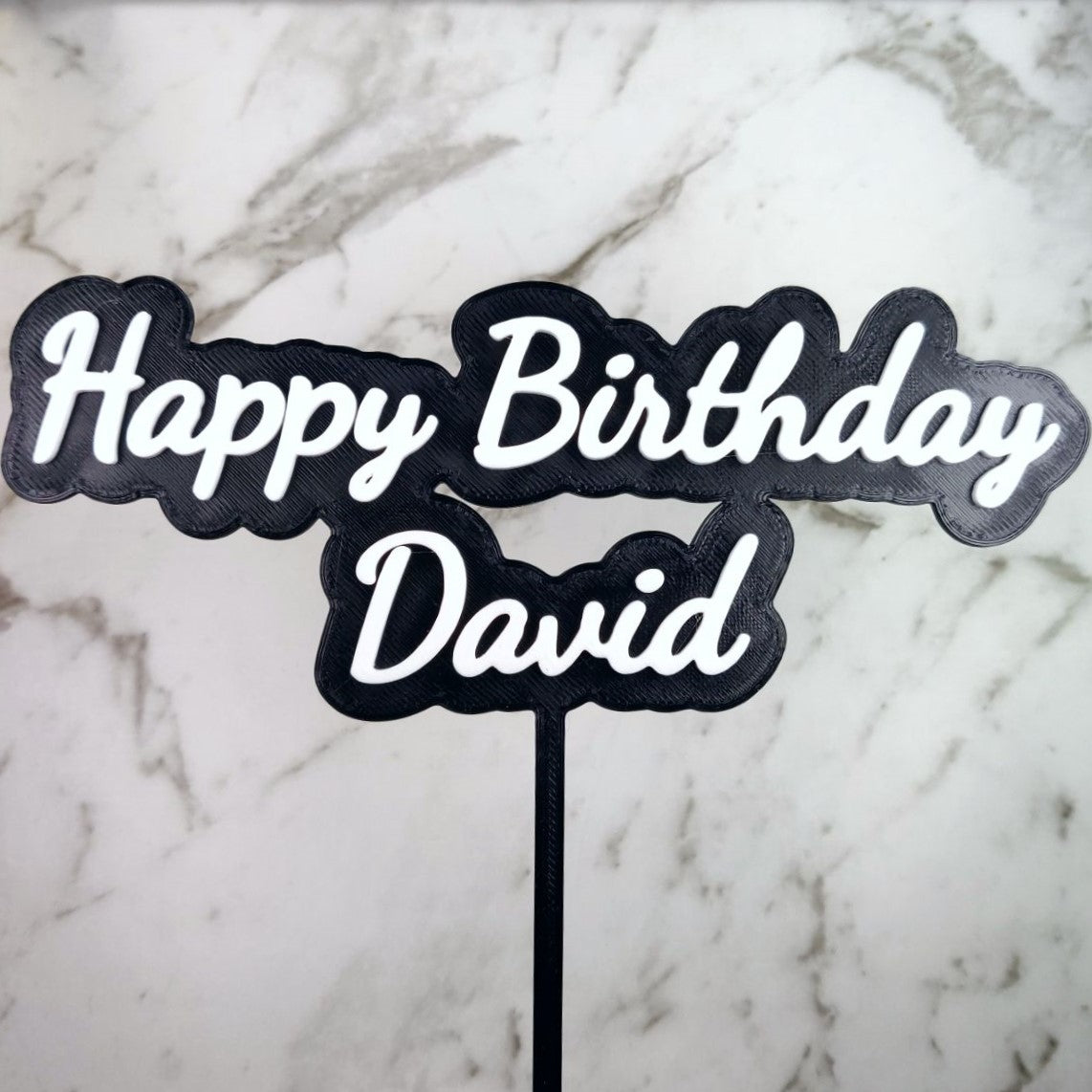 Two Layer Custom Cake Topper
