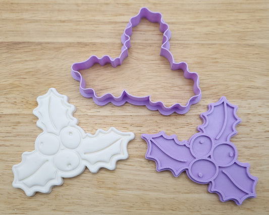Holly Cookie Cutter and Embosser