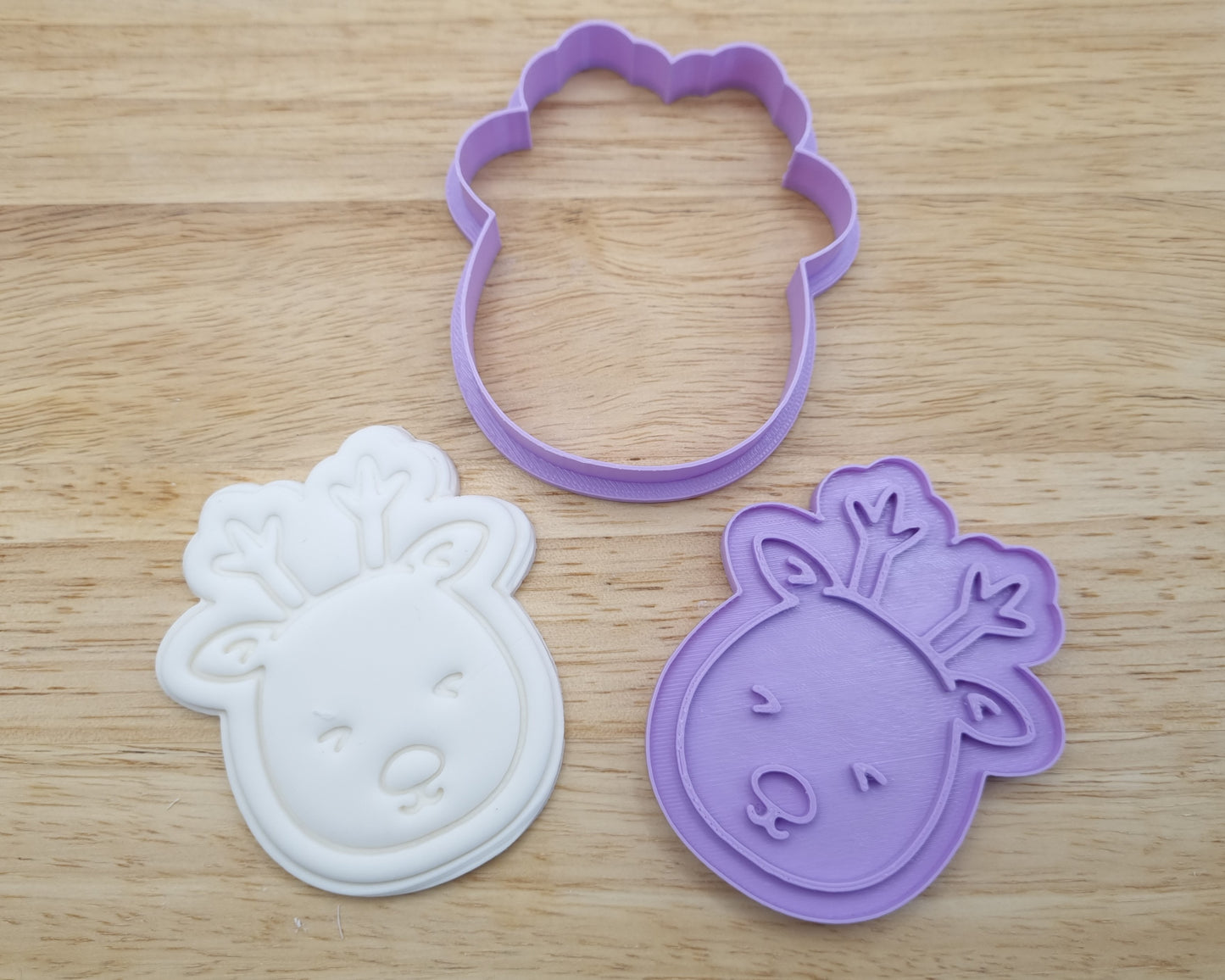Cute Reindeer Cookie Cutter and Embosser
